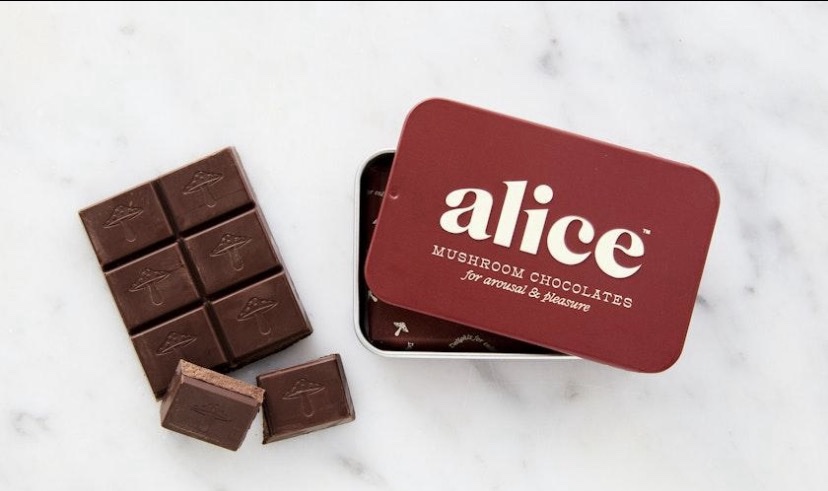 Alice Mushroom Chocolate bar