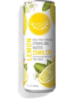 WYLD | Lemon CBD Sparkling Water | Carbonated | 25mg | 12 fl oz