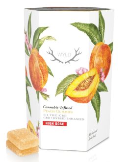 High Dose WYLD | Peach 1:1 CBD + Hybrid Enhanced Gummies | 1000mg | 20ct | 50mg/ea