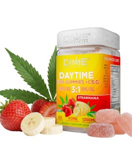 Dime Industries
Strawnana Daytime CBD+CBG | Wellness Line | 30ct Gummies