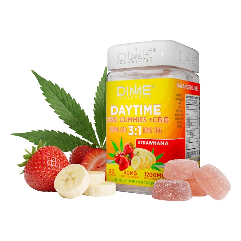 Dime Industries
Strawnana Daytime CBD+CBG | Wellness Line | 30ct Gummies