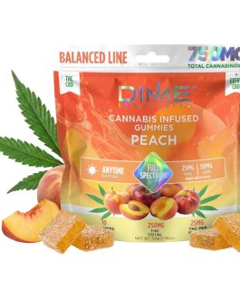 Dime Industries
Peach Gummies | Balanced Line | 10ct
