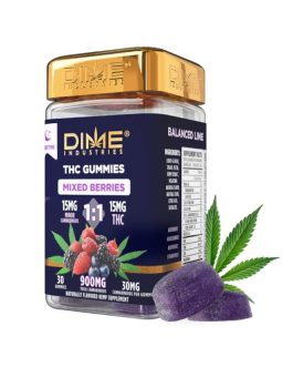 Dime Industries
Mixed Berries 1:1 THC Nighttime Gummies