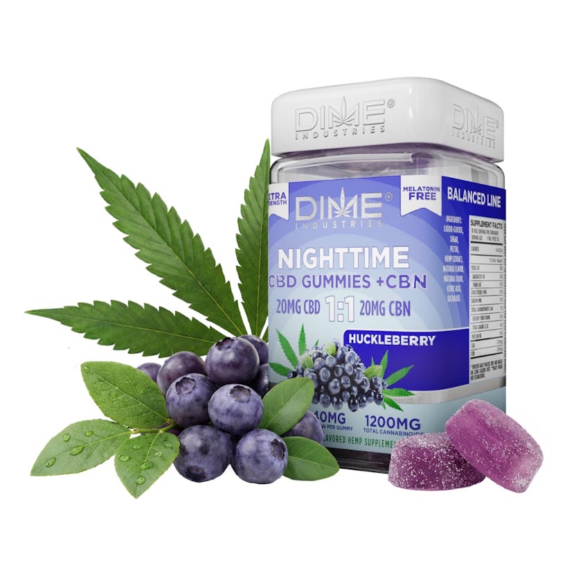 Dime Industries
Huckleberry Nighttime CBD+CBN | Wellness Line | 30ct Gummies