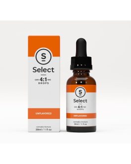 Select
Unflavored Drops 4:1 CBD:THC Tincture 800mg CBD / 200mg THC