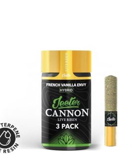 Jeeter
French Vanilla Envy | Live Resin Cannons | Infused Minis | 0.5g ea | 3pk
