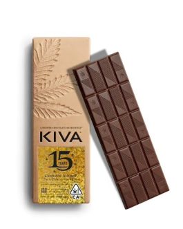 Kiva Confections
Anniversary Edition | Dark Chocolate Sea Salt Bar | Edible | 100mg/ea