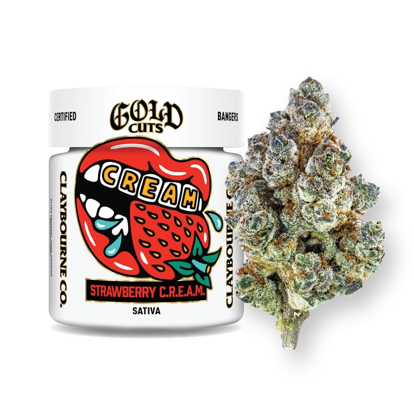 Claybourne Co.
Strawberry C.R.E.A.M. (3.5g) - Gold Cuts sativa