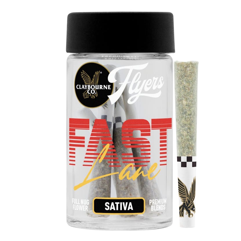 Claybourne Co.
Fast Lane Sativa (3.5g) - Flyers Blends Pre-Rolls