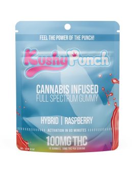 Kushy Punch
Raspberry Gummies | 100mg | 10ct | 10mg/ea | Hybrid
