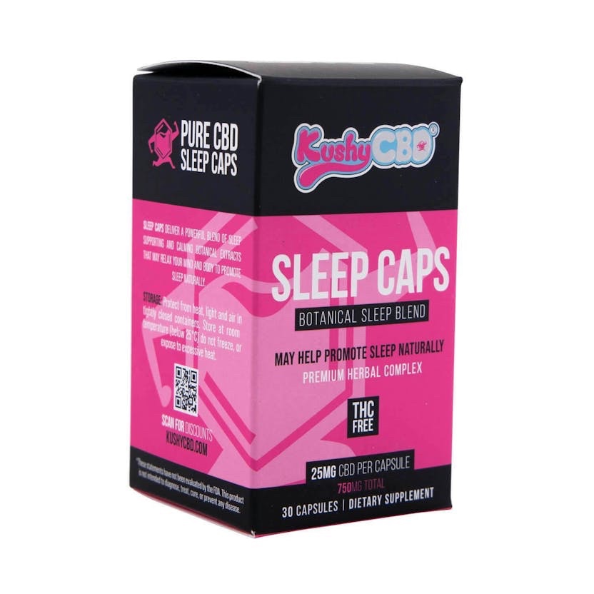 Kushy Punch
Sleep Caps | CBD | Capsules | 750mg | 30ct | 25mg/ea