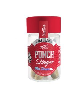 Punch Edibles & Extracts
Punch | Blue Dream | Sativa | 5 Mini Pre-Rolls | Stingers | 2.5g