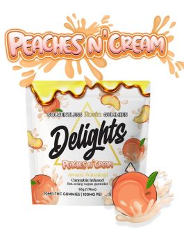 Delights Gummies
Peaches N Cream Delights Rosin Infused Gummies