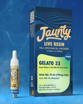 Gelato 33 | Live Resin | Cartridge | 1g by Jaunty