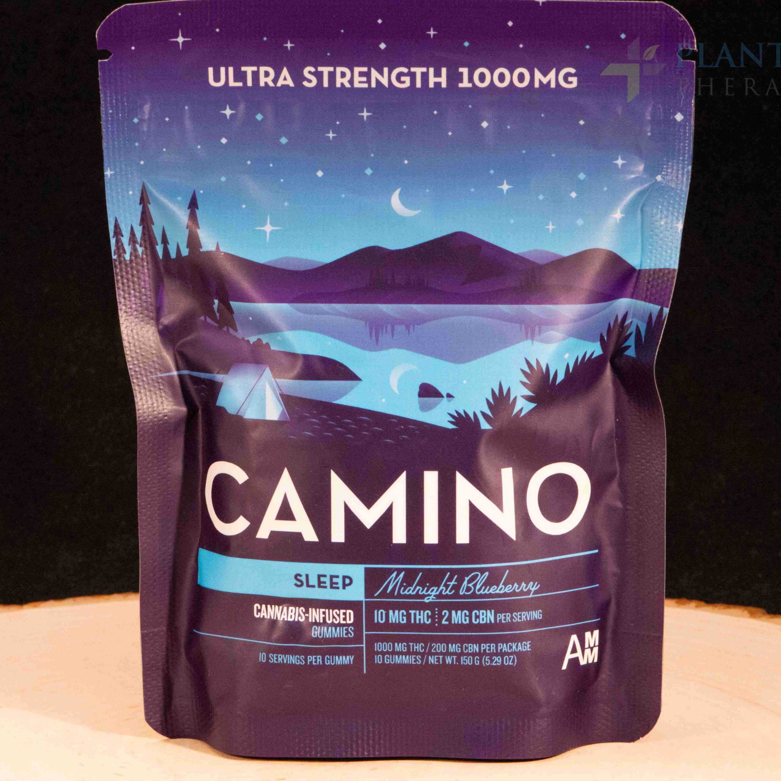 Camino Midnight Blueberry โSleepโ 5mg THC : 1mg CBN Gummies
