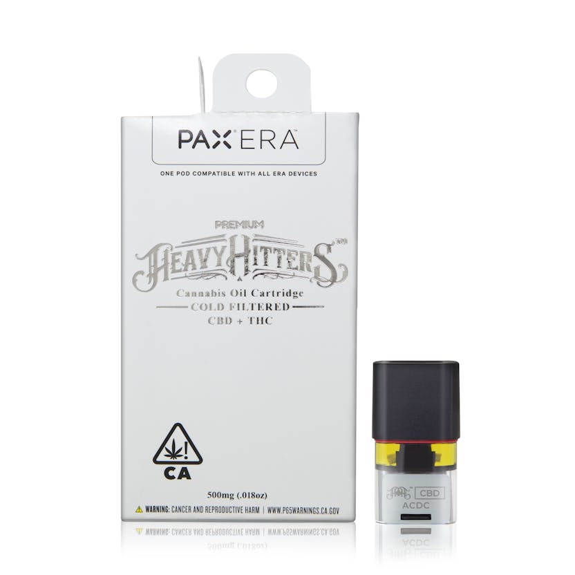 Heavy Hitters
Heavy Hitters x Pax Era | AC/DC 1:1 THC:CBD | Pod | 1g