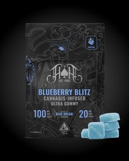 Heavy Hitters
Ultra | Blueberry Blitz Gummies | 100mg | 5ct | 20mg/ea