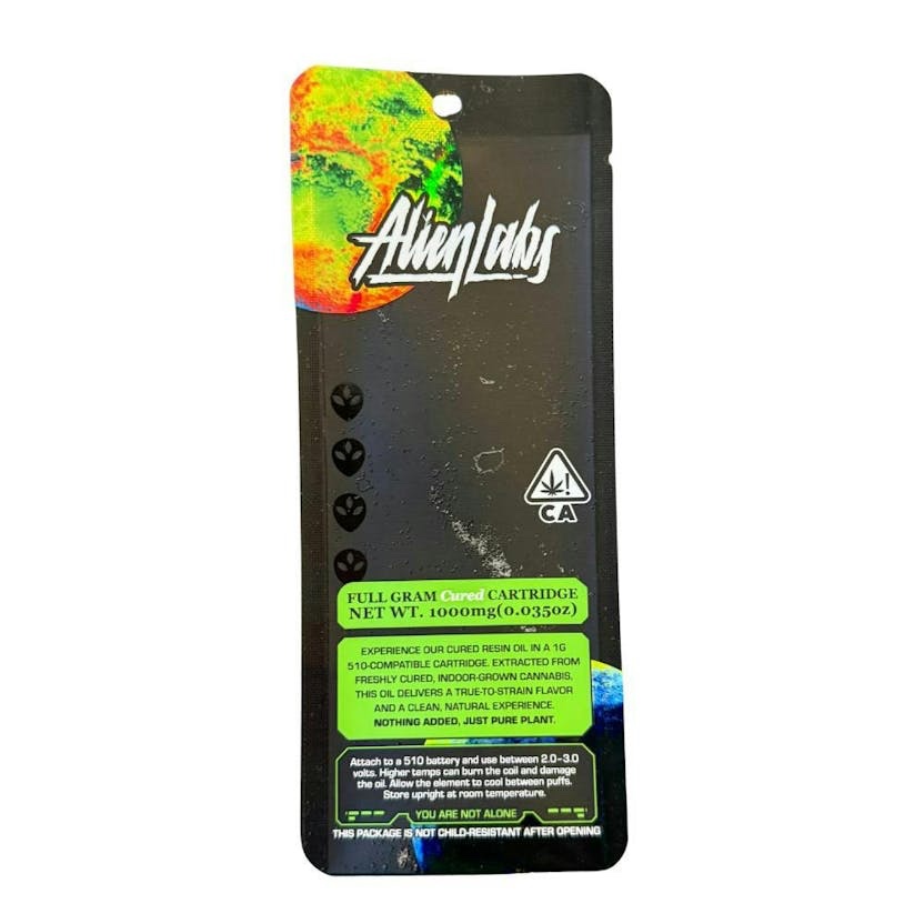 Alien Labs
Brain Freeze | Cured Resin Cartridge | 1g | Indica